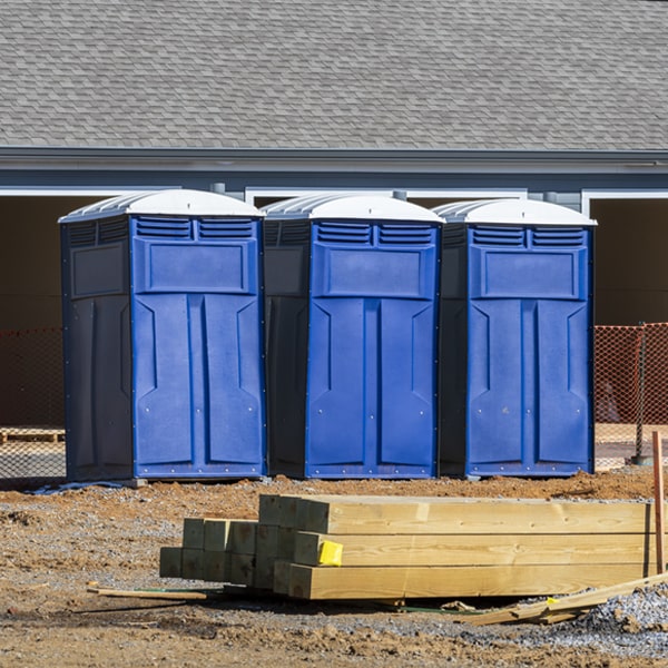 are there any restrictions on where i can place the porta potties during my rental period in Isabella